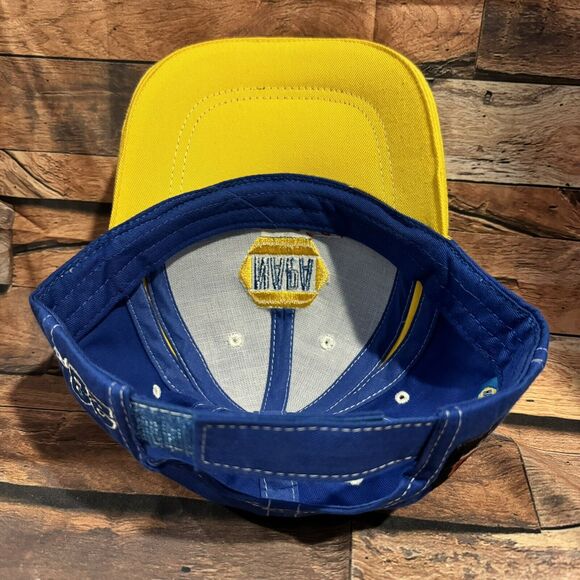 NAPA Racing Baseball Hat Cap Blue Yellow Adjustable Strapback NASCAR NHRA Fan - Picture 5 of 7